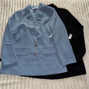 Old Navy Light Blue and Black Blazer Set